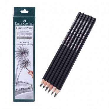 Faber Castell 6 Drawing Pencil Zeichenstifte