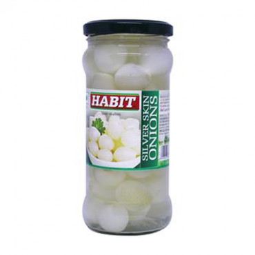 Habit Silver Skin Onions 350g