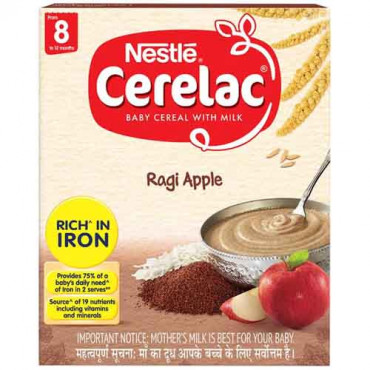 Nestle Cerelac Ragi Apple 300g (8-12 Months)