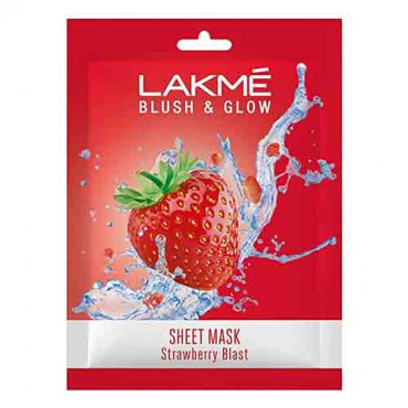 Lakme Blush & Glow Strawberry Blast Sheet Mask 20ml