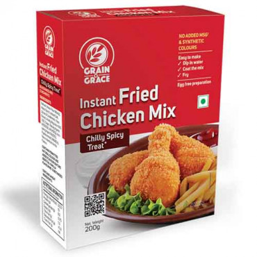 Grain N Grace Instant Fried Chicken Mix - Chilly Spicy Treat 200g