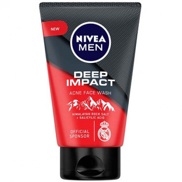 Nivea Men Deep Impact Acne Face Wash 100g