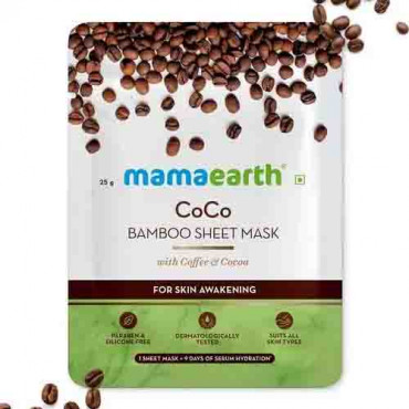 Mamaearth Co Co Bamboo Sheet Mask 25g