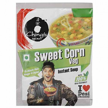 Chings Sweet Corn Veg Instant Soup 15g