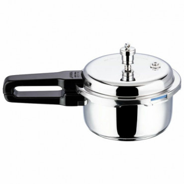 Vinod Stainless Steel Induction Base Platinum Triply Pressure Cooker 5 Litre