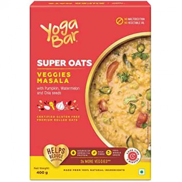 Yoga Bar Oats+ Veggies Masala 400g (Pouch)