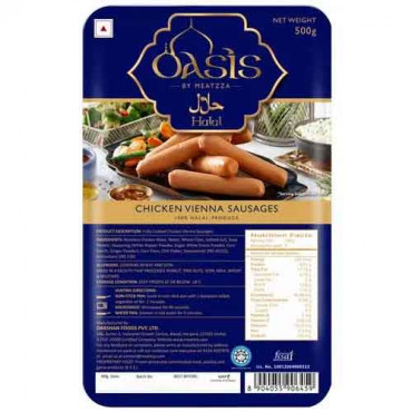 Oasis By Meatzza Halal Chicken Vienna Sausages 500g