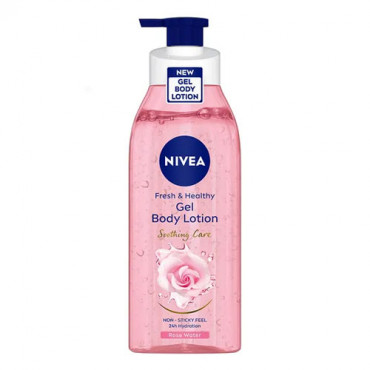 Nivea Fresh & Healthy Gel Body Lotion Rose Water 390ml