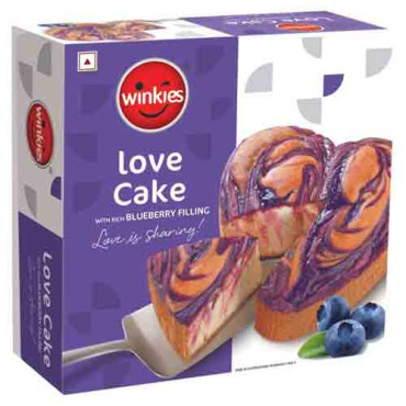 Winkies Love Cake With Rich Blueberry Filling 400g