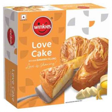 Winkies Love Cake With Ripe Banana Filling 400g