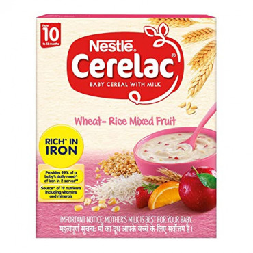 Nestle Cerelac Wheat-Rice Mixed Fruit 300g  (10-24 Months)