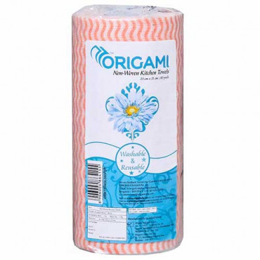 Origami Non-Woven Kitchen Towels 1Ply 80Pulls (23cm x 21xm)