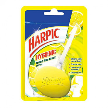 Harpic Hygienic Toilet Rim Block Citrus 26g