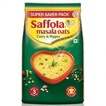 Saffola Masala Oats Curry & Pepper 400g (Pouch)