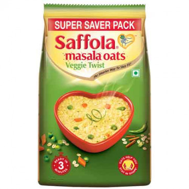 Saffola Masala Oats Veggie Twist 400g (Pouch)