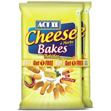 Act II Cheese & Herbs Bakes Twisties 55g Buy 1 GET 1