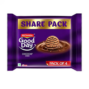 Brittania Good Day ChocoChip Cookies Pack of 400g (4x100g)