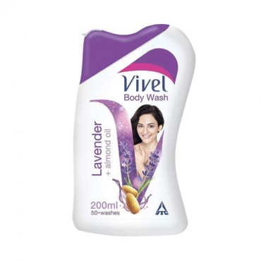 Vivel Body Wash Lavender + Almond Oil 200ml