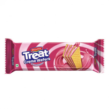 Britannia Treat Creme Wafers Strawberry 75g