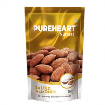 Pure Heart Nutreat Salted Almonds 80gm