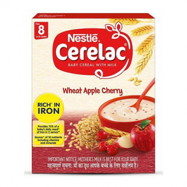 Nestle Cerelac Wheat Apple Cherry 300g (8-24 Months)