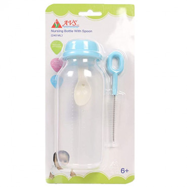 AVS Nursing Bottle With Spoon 240ml 1+ Year