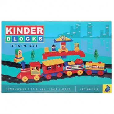 Kinder Blocks Train Set Interlocking Pieces Set No:2152 Age 2+