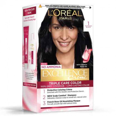 Loreal Excellence Crème Hair Color 1 Black