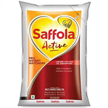 Saffola Active Vegetable Oil 1 Litre (P)